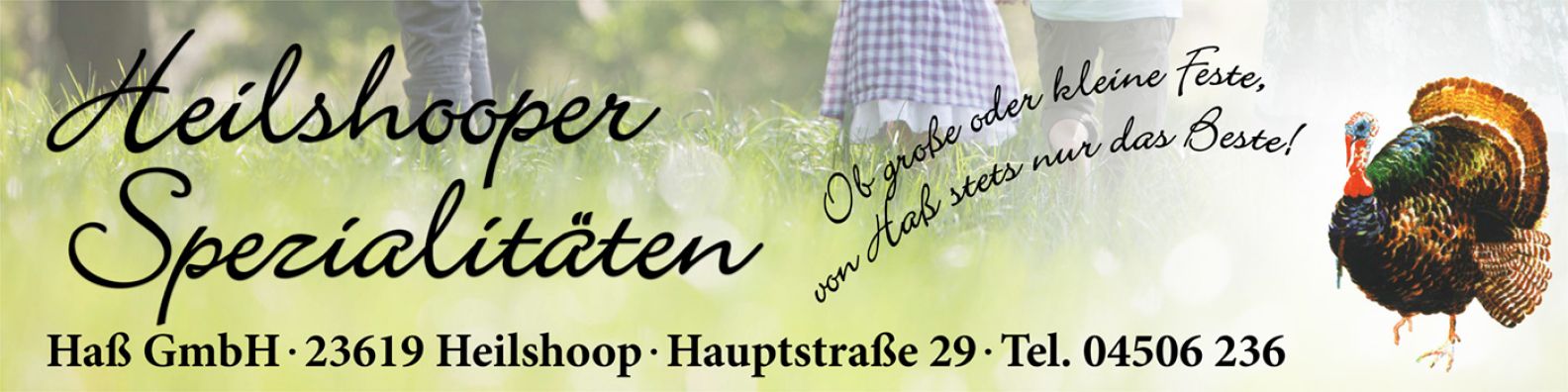 Banner mit Kontaktdaten